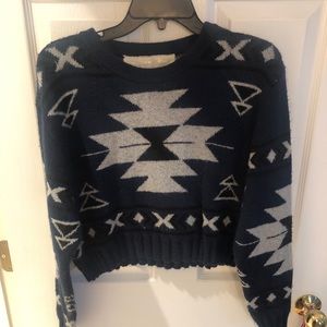 Aztec Cropped sweater